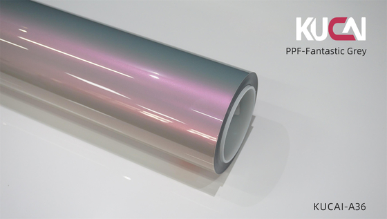 TPU PPF Film de protection de peinture de véhicule Fantastique couleur grise anti rayures Auto-guérison