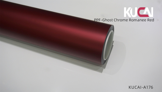 7.5 Mil épaisse mat PPF film rouleau fantôme chrome romanee rouge